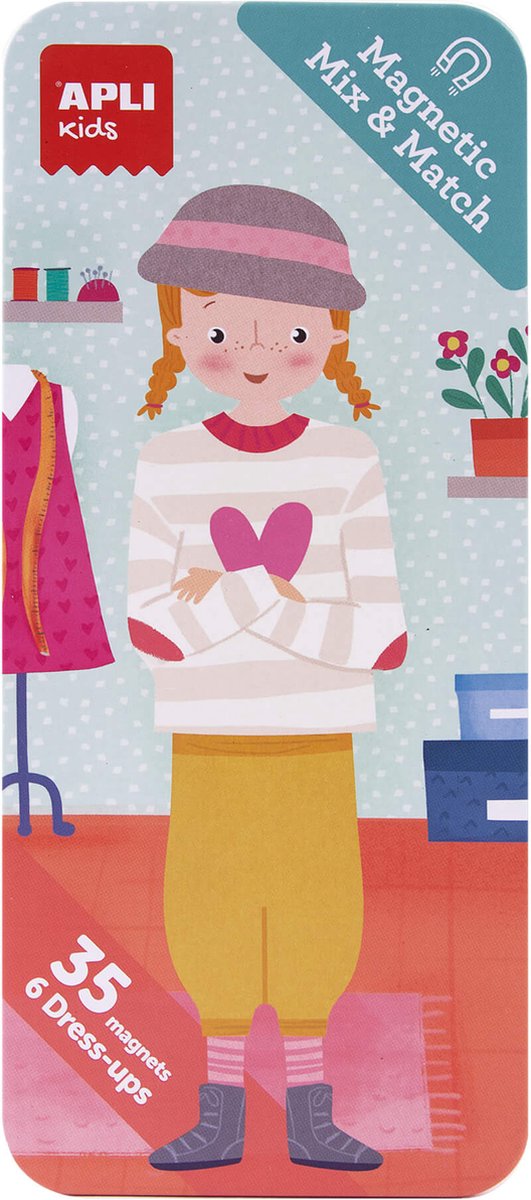 APLI | Fashion 35 Aankleedmagneten In Blik